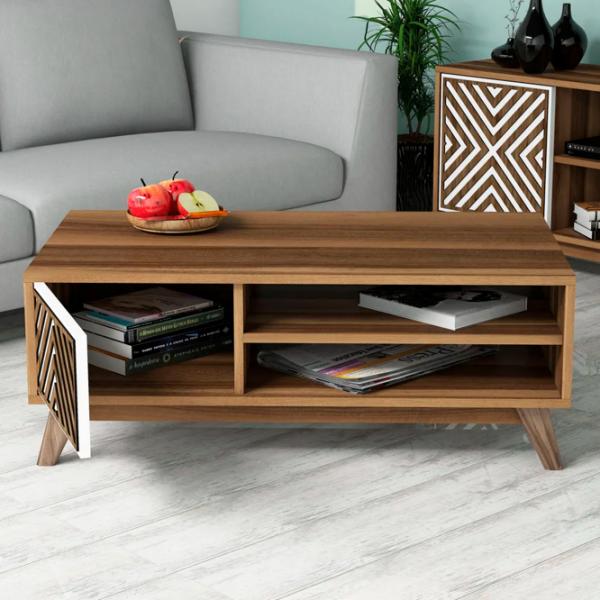 Seturi zona TV Trendy Inci 44.2 cm x 25 cm x 115.8 cm / Brown photo 5