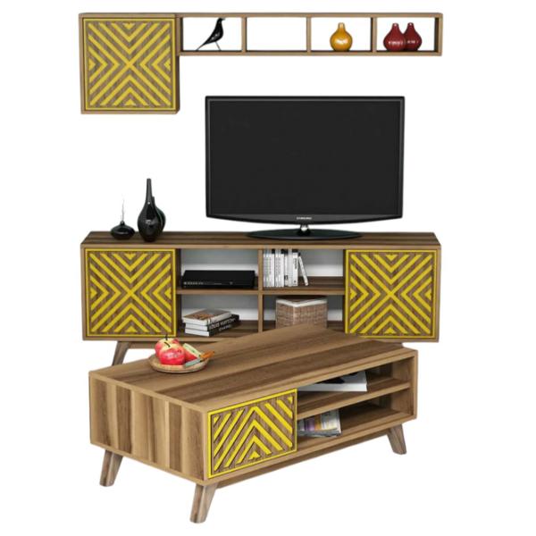 Комплекты ТВ-зона Trendy Inci 44.2 см x 25 cм x 115.8 см / Коричневый photo 1