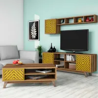 Seturi zona TV Trendy Inci 44.2 cm x 25 cm x 115.8 cm / Brown photo 2