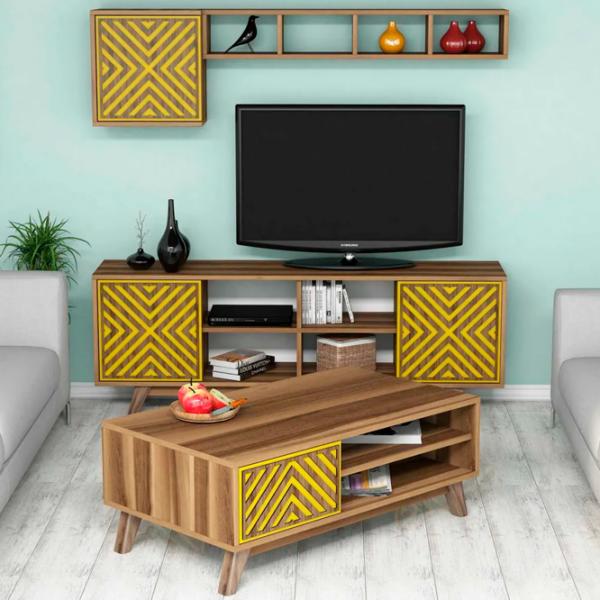 Комплекты ТВ-зона Trendy Inci 44.2 см x 25 cм x 115.8 см / Коричневый photo 3