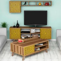 Seturi zona TV Trendy Inci 44.2 cm x 25 cm x 115.8 cm / Brown photo 3