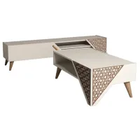 Seturi zona TV Trendy Beril 40 cm x 37 cm x 180 cm / Cream photo 4
