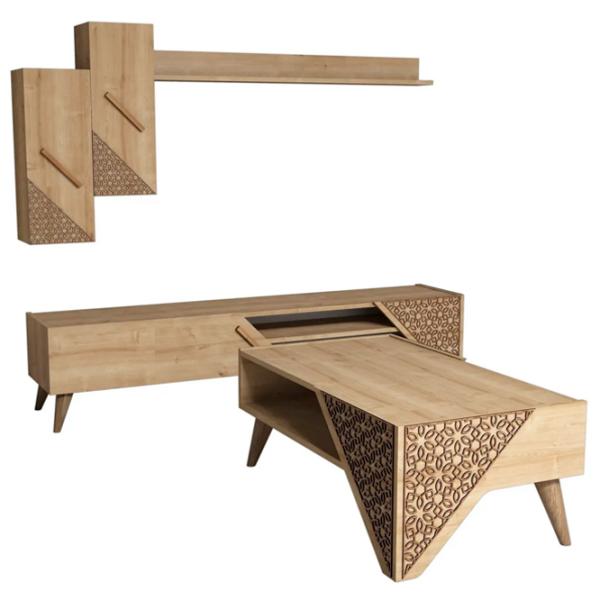Комплекты ТВ-зона Trendy Beril 40 см x 37 см x 180 см / Дуб Сонома photo 1