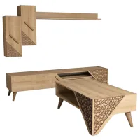 Комплекты ТВ-зона Trendy Beril 40 см x 37 см x 180 см / Дуб Сонома