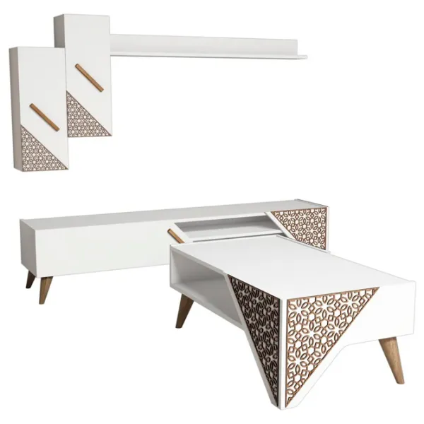 Комплекты ТВ-зона Trendy Beril 40 см x 37 см x 180 см / Белый photo 1