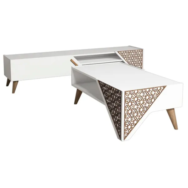 Комплекты ТВ-зона Trendy Beril 40 см x 37 см x 180 см / Белый photo 2