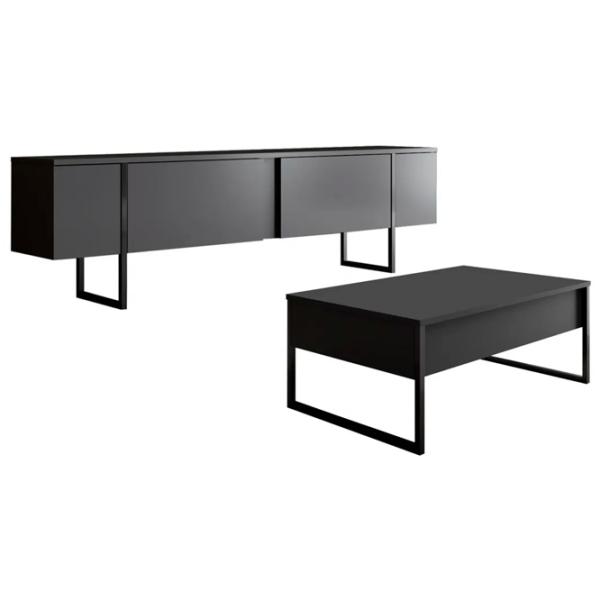 Комплекты ТВ-зона Trendy Luxe 47 см x 30 cм x 180 см / Черный photo 1