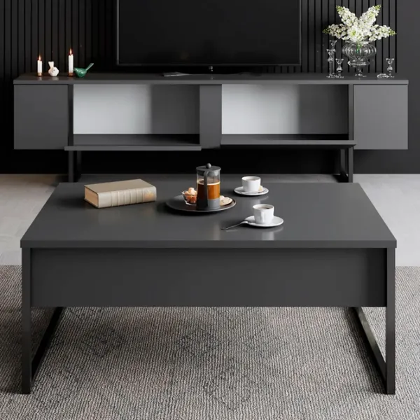 Комплекты ТВ-зона Trendy Luxe 47 см x 30 cм x 180 см / Черный photo 5