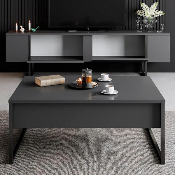 Комплекты ТВ-зона Trendy Luxe 47 см x 30 cм x 180 см / Черный photo 5