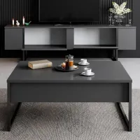 Комплекты ТВ-зона Trendy Luxe 47 см x 30 cм x 180 см / Черный photo 5