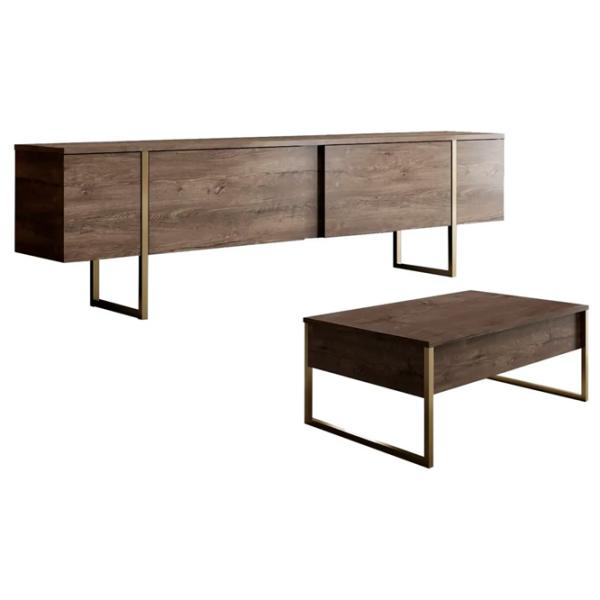 Комплекты ТВ-зона Trendy Luxe 47 см x 30 cм x 180 см / Коричневый photo 1