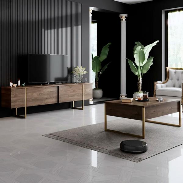 Комплекты ТВ-зона Trendy Luxe 47 см x 30 cм x 180 см / Коричневый photo 4