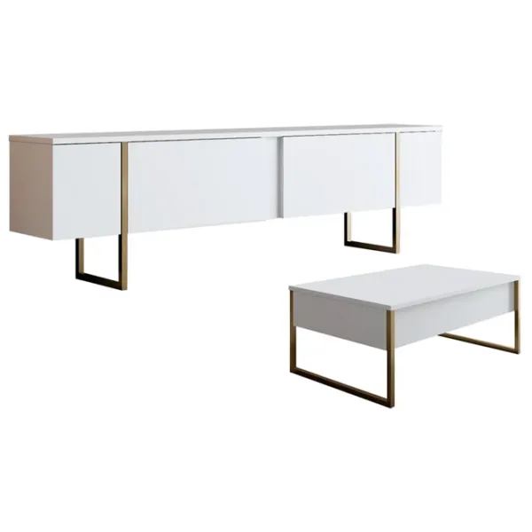 Комплекты ТВ-зона Trendy Luxe 47 см x 30 cм x 180 см / Белый photo 1