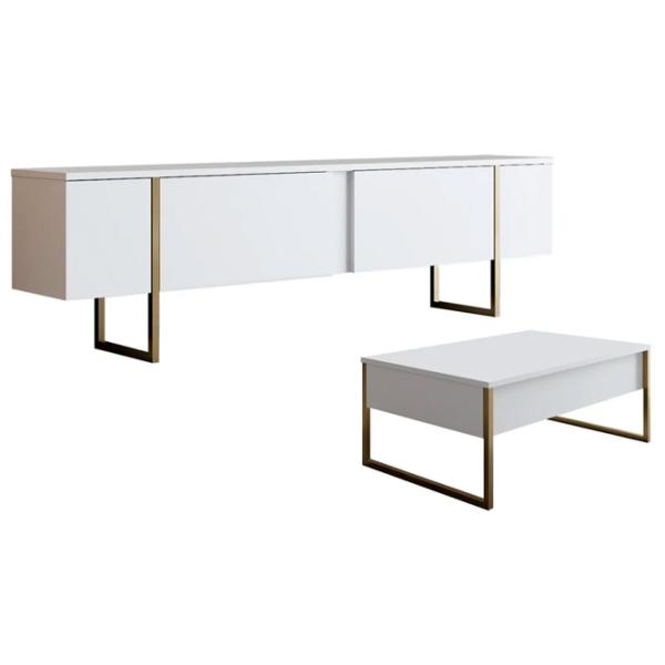 Комплекты ТВ-зона Trendy Luxe 47 см x 30 cм x 180 см / Белый photo 1