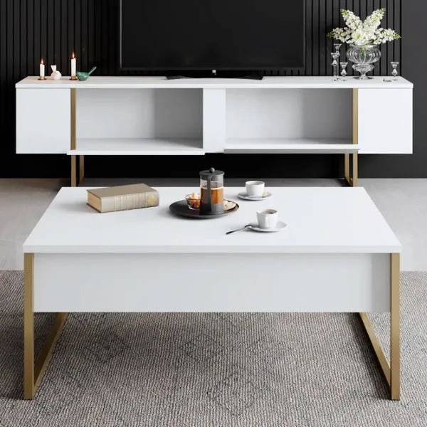 Комплекты ТВ-зона Trendy Luxe 47 см x 30 cм x 180 см / Белый photo 6