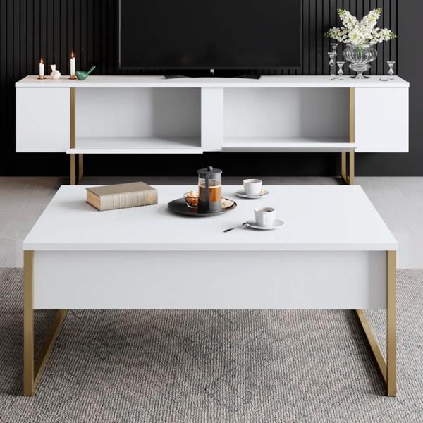 Комплекты ТВ-зона Trendy Luxe 47 см x 30 cм x 180 см / Белый photo 6