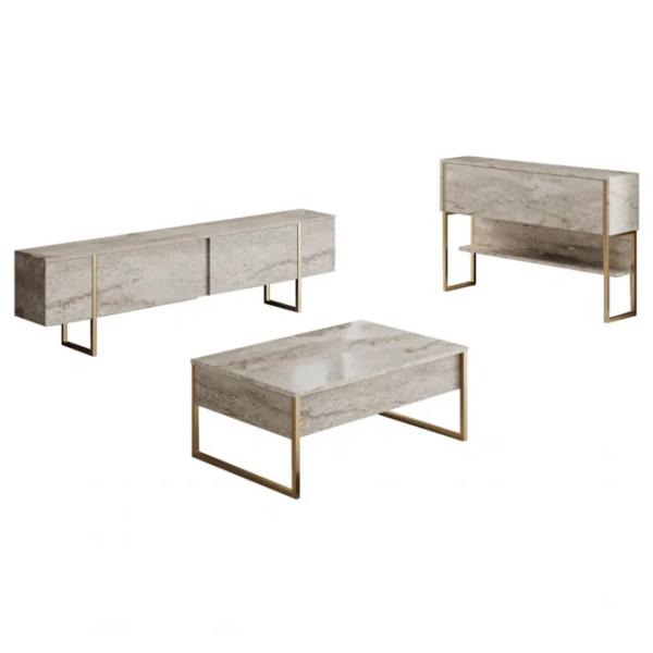 Комплекты ТВ-зона Trendy Luxe 47 см x 30 cм x 180 см / Travertine photo 1