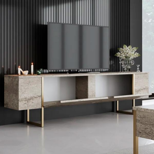 Комплекты ТВ-зона Trendy Luxe 47 см x 30 cм x 180 см / Travertine photo 4