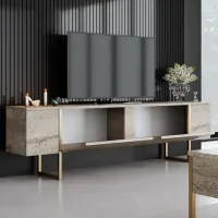 Комплекты ТВ-зона Trendy Luxe 47 см x 30 cм x 180 см / Travertine photo 4