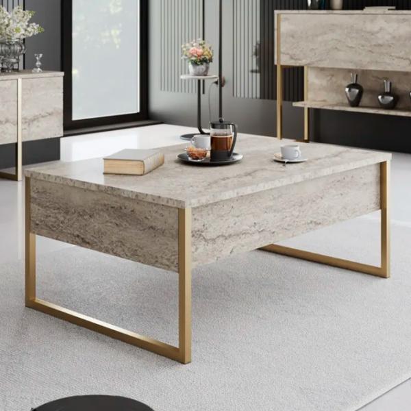 Комплекты ТВ-зона Trendy Luxe 47 см x 30 cм x 180 см / Travertine photo 7