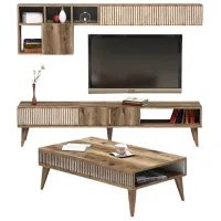 Комплекты ТВ-зона Trendy Milano 40 см x 20 см x 180 см / Коричневый