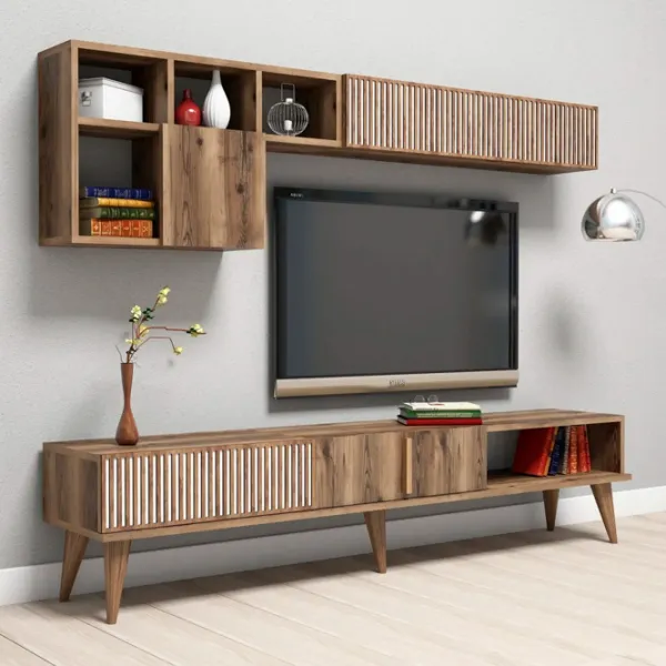 Комплекты ТВ-зона Trendy Milano 40 см x 20 см x 180 см / Коричневый photo 3