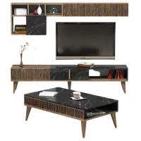Комплекты ТВ-зона Trendy Milano 40 см x 20 см x 180 см / Коричневый