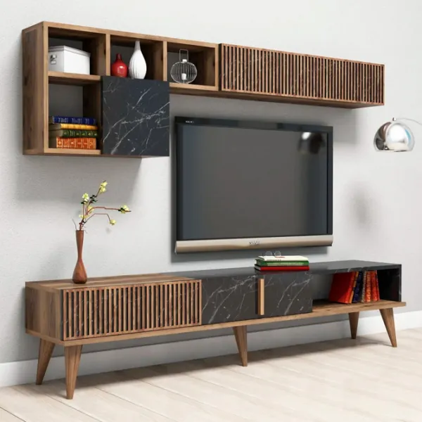 Комплекты ТВ-зона Trendy Milano 40 см x 20 см x 180 см / Коричневый photo 3