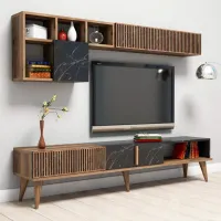 Комплекты ТВ-зона Trendy Milano 40 см x 20 см x 180 см / Коричневый photo 3