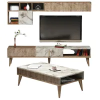 Комплекты ТВ-зона Trendy Milano 40 см x 20 см x 180 см / Marmura White