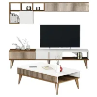 Комплекты ТВ-зона Trendy Milano 40 см x 20 см x 180 см / Коричневый