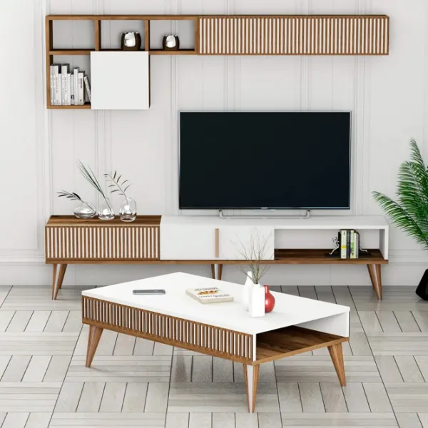 Комплекты ТВ-зона Trendy Milano 40 см x 20 см x 180 см / Коричневый photo 2