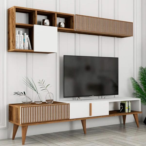 Комплекты ТВ-зона Trendy Milano 40 см x 20 см x 180 см / Коричневый photo 4