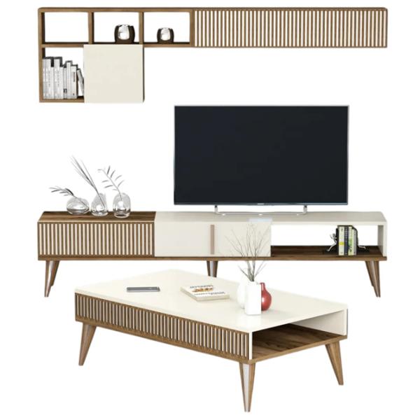Комплекты ТВ-зона Trendy Milano 40 см x 20 см x 180 см / Кремовый photo 1