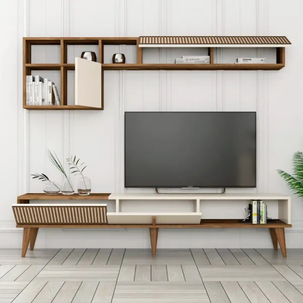 Комплекты ТВ-зона Trendy Milano 40 см x 20 см x 180 см / Кремовый photo 4