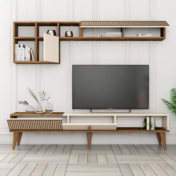 Комплекты ТВ-зона Trendy Milano 40 см x 20 см x 180 см / Кремовый photo 4