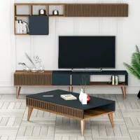 Seturi zona TV Trendy Milano 40 cm x 20 cm x 180 cm / Black photo 2
