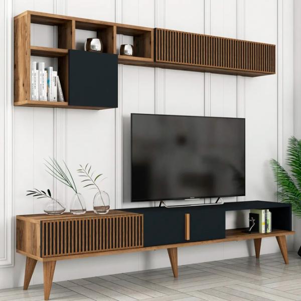 Комплекты ТВ-зона Trendy Milano 40 см x 20 см x 180 см / Черный photo 4