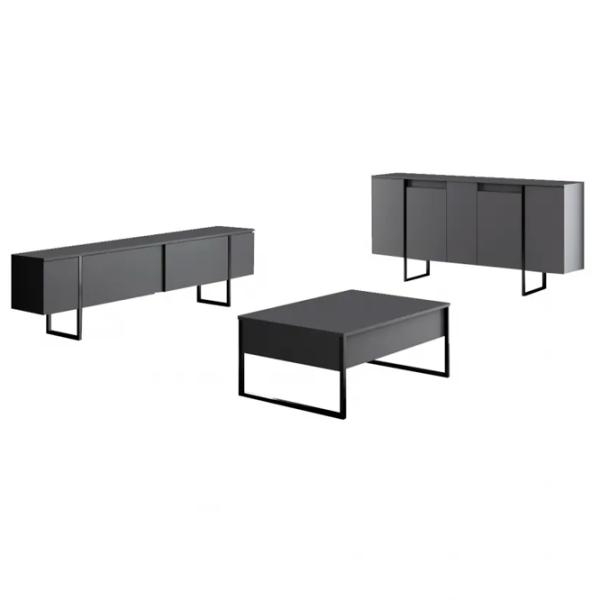 Комплекты ТВ-зона Trendy Luxe 80 см x 35 см x 160 см / Antracit photo 1