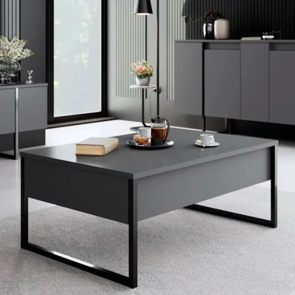 Комплекты ТВ-зона Trendy Luxe 80 см x 35 см x 160 см / Antracit photo 7