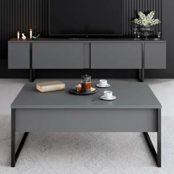 Комплекты ТВ-зона Trendy Luxe 80 см x 35 см x 160 см / Antracit photo 8