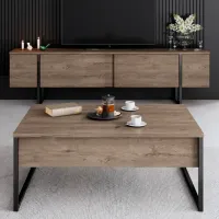 Комплекты ТВ-зона Trendy Luxe 80 см x 35 см x 160 см / Коричневый photo 9