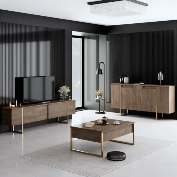 Комплекты ТВ-зона Trendy Luxe 80 см x 35 см x 160 см / Коричневый photo 5