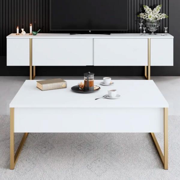 Комплекты ТВ-зона Trendy Luxe 80 см x 35 см x 160 см / Белый photo 9