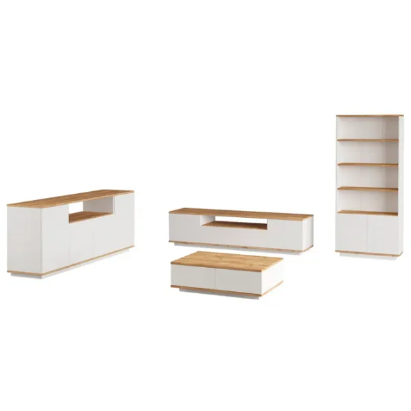 Комплекты ТВ-зона Trendy Fr19-Aw 44.6 см x 44.5 см x 180 см / Белый photo 1