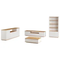 Комплекты ТВ-зона Trendy Fr19-Aw 44.6 см x 44.5 см x 180 см / Белый