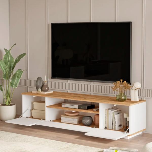 Комплекты ТВ-зона Trendy Fr19-Aw 44.6 см x 44.5 см x 180 см / Белый photo 5