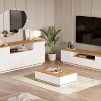 Seturi zona TV Trendy Fr18-Aw 44.6 cm x 44.5 cm x 180 cm / White photo 4