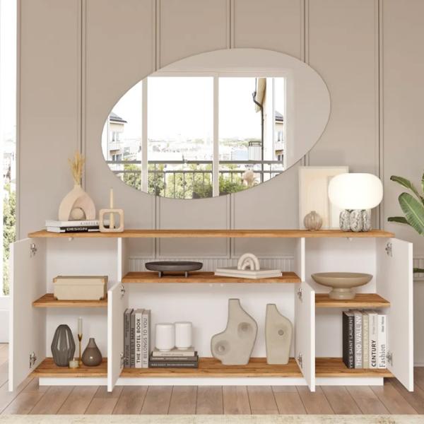 Комплекты ТВ-зона Trendy Fr18-Aw 44.6 см x 44.5 см x 180 см / Белый photo 7