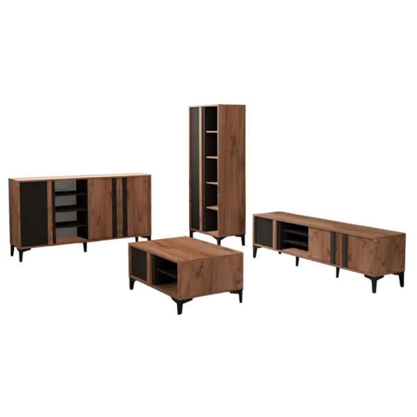 Комплекты ТВ-зона Trendy Lacin 50 см x 40 см x 180 см / Коричневый photo 1